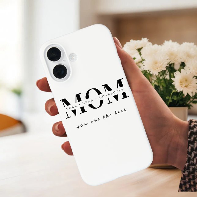 Minimalist Personalized Mom Name Phone Case (Creator Uploaded)