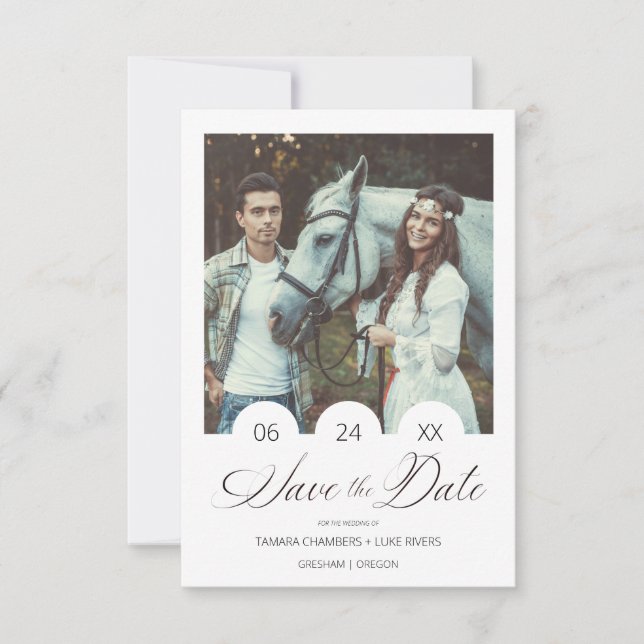 Minimalist Personalized Photo Modern Script (Front)