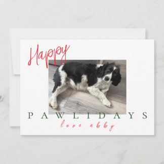 Minimalist Pet Christmas Card
