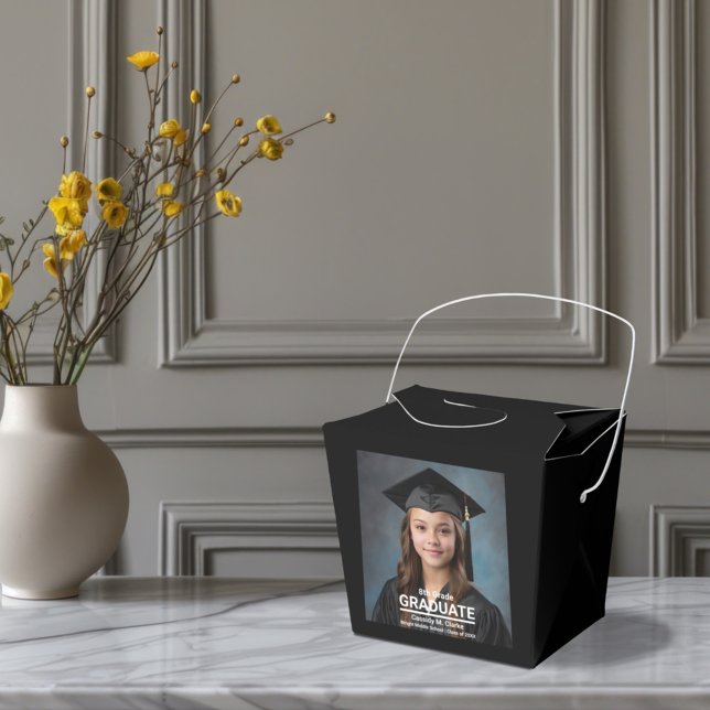 Minimalist Photo 8th Grade Graduation Favour Box (Creator Uploaded)