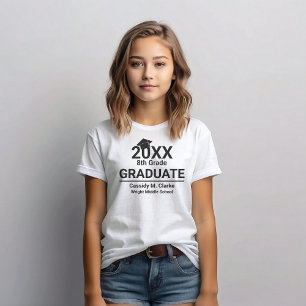 Minimalist Photo 8th Grade Graduation T-Shirt