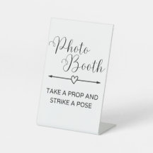 Minimalist Photo Booth Sign