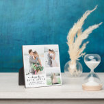 Minimalist Photo Calligraphy Wedding  Plaque<br><div class="desc">Modern photo keepsake</div>