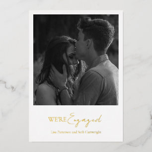 Minimalist Photo Classic Wedding Engagement Party