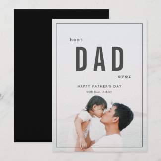 Minimalist Photo Father's Day Card