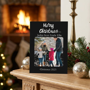 Minimalist Photo Flat personalise Holiday Card