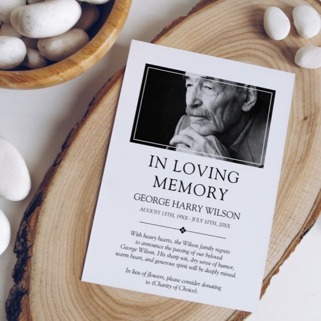 Minimalist - Photo - In Loving Memory Announcement (Creator Uploaded)