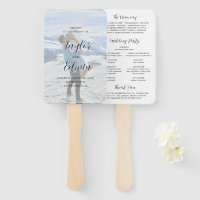 Minimalist Photo Modern Wedding Program