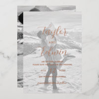 Minimalist Photo Modern Wedding Save the Date