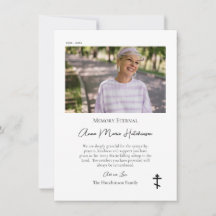 Minimalist Photo Orthodox Christian Memorial 