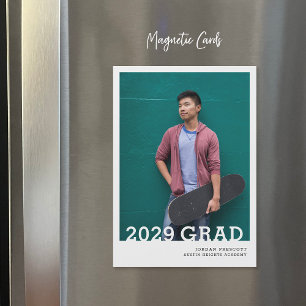 Minimalist Photo Overlay Graduation Announcement
