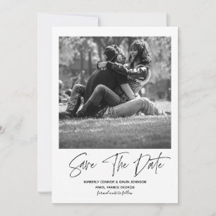Minimalist Photo Save the Date Typography