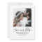 Minimalist Photo Save the Date | White