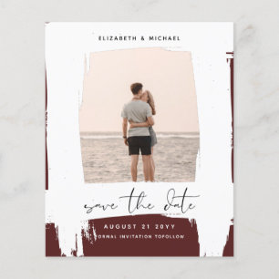 Minimalist PHOTO Save The Dates - Simple BUDGET Flyer