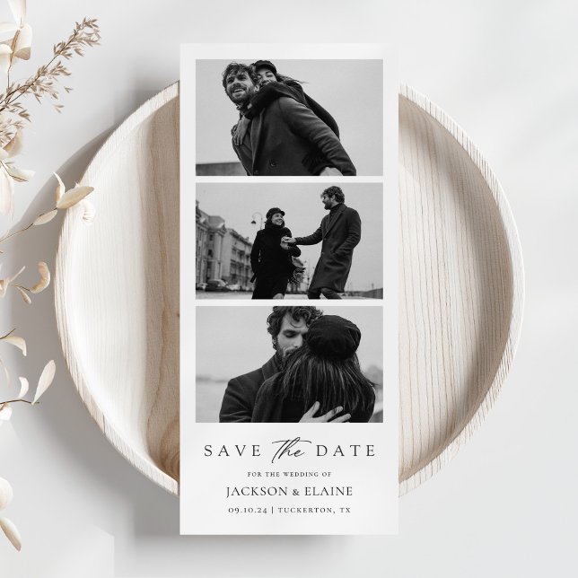 Minimalist Photo Strip Save The Date (Creator Uploaded)