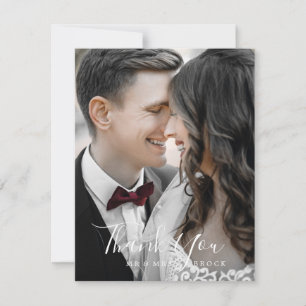 Minimalist Photo Template Thank You Card