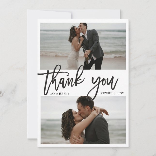 Minimalist Photo Thank You Cards (Front)