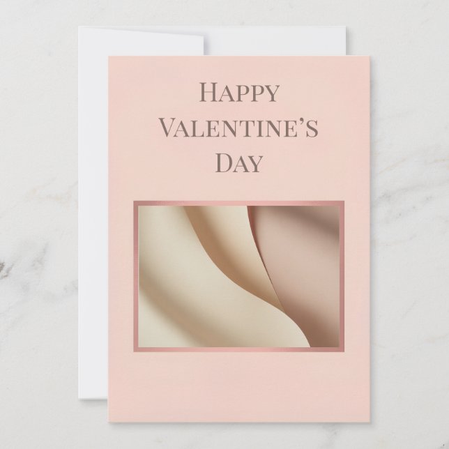 Minimalist Photo Valentine Card (Front)