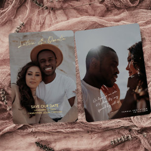 Minimalist Photo Wedding Save The Date