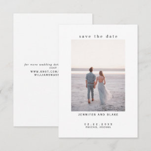Minimalist Photo Wedding Save the Date