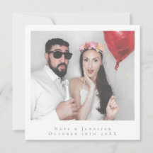 Minimalist Photo Wedding Save The date