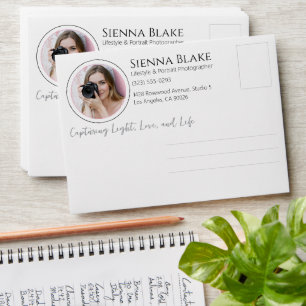 Minimalist Photographer Personal Photo Envelope