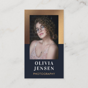 Minimalist Photography Full Photo Simple Business Card