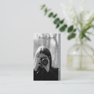 Minimalist Photography Full Photo Simple Business Card