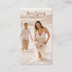 Minimalist Photography Full Photo Simple business Card