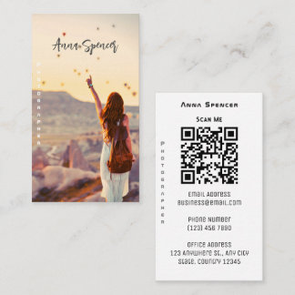 Minimalist Photography Full Photo Simple Business Card