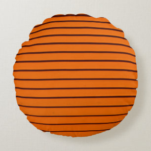 Minimalist photography of orange wall round cushion