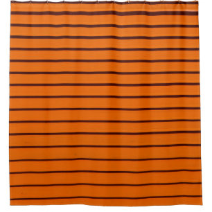 Minimalist photography of orange wall shower curtain