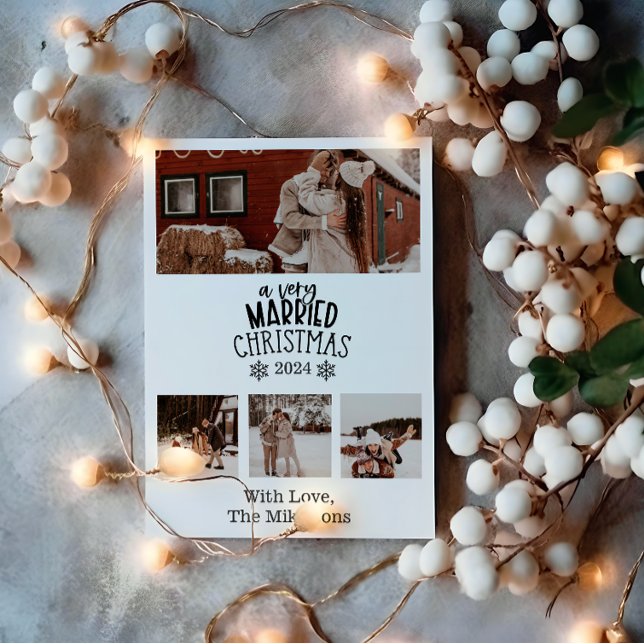 Minimalist Photos A Very Married Christmas Holiday Card (Creator Uploaded)
