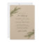 Minimalist Pine Tree Branch Winter Wedding