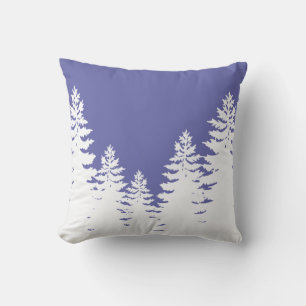 Minimalist pine tree silhouette cushion