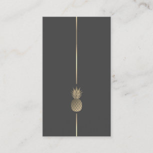 Minimalist Pineapple Logo Business Card