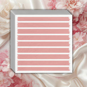 Minimalist Pink Bow Baby Shower Napkin