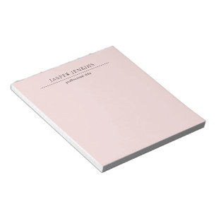 Minimalist Pink Modern Notepad