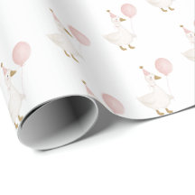 Minimalist Pink Silly Goose Kid's Birthday
