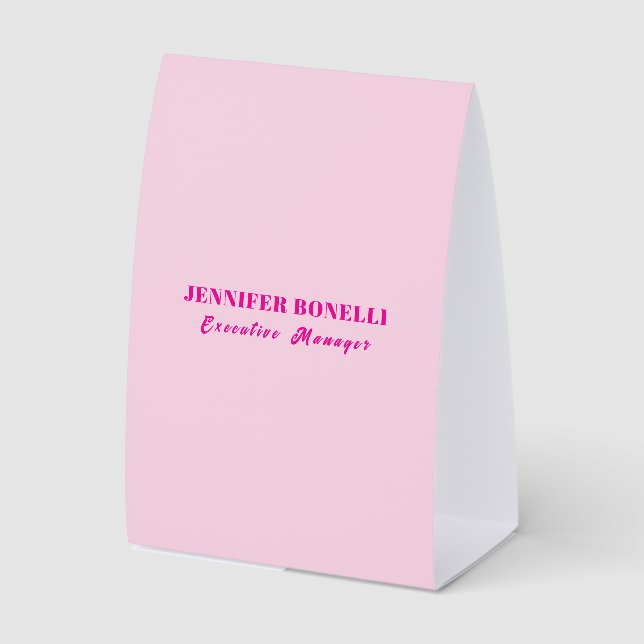 Minimalist pink trendy personalised customise name (Front)