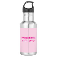 Minimalist pink trendy personalised customise name