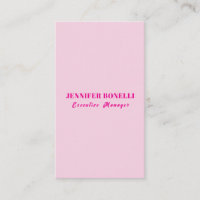 Minimalist pink trendy personalised customise name