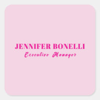 Minimalist pink trendy personalised customise name