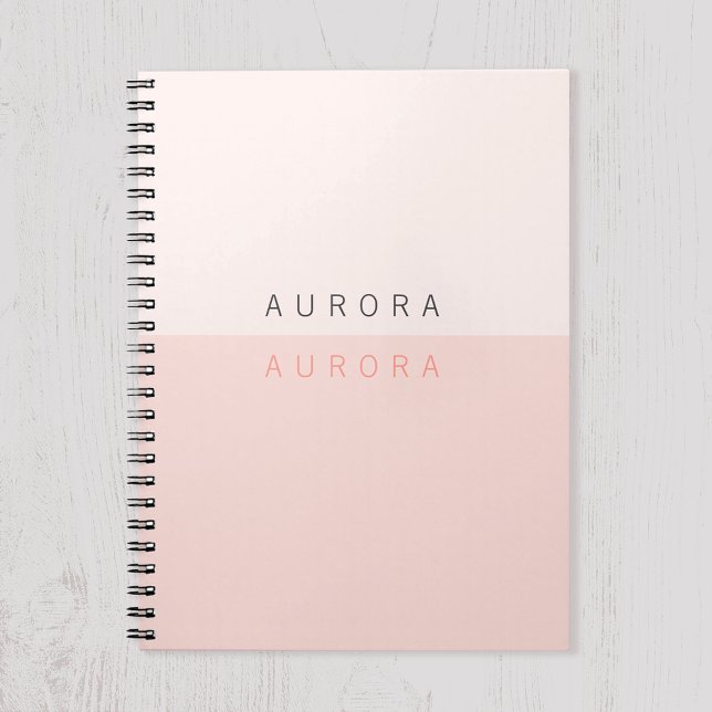 Minimalist Pink Two-Tone Notebook (Creator Uploaded)