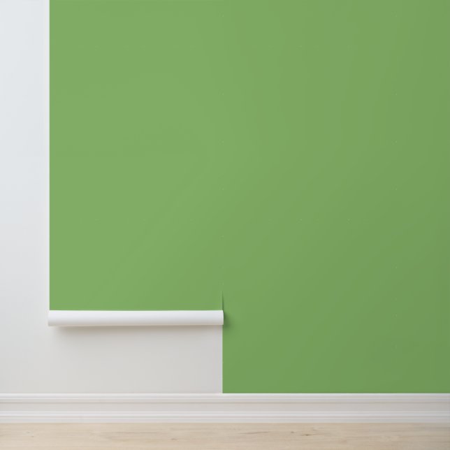 Minimalist pistachio green plain solid modern chic wallpaper (Application)
