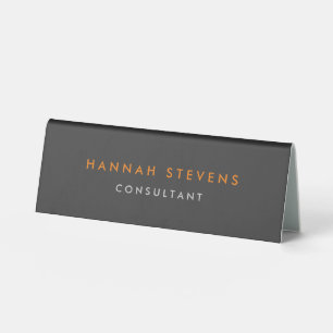 Minimalist Plain Black Grey Professional Modern