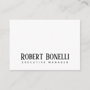 Minimalist Plain Black & White Modern Plain Enclosure Card