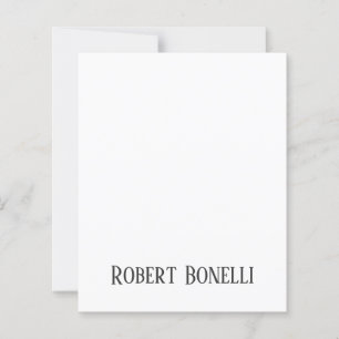 Minimalist Plain Black & White Modern Plain Paper