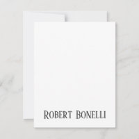 Minimalist Plain Black & White Modern Plain