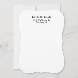 Minimalist Plain Elegant Legible Modern Card